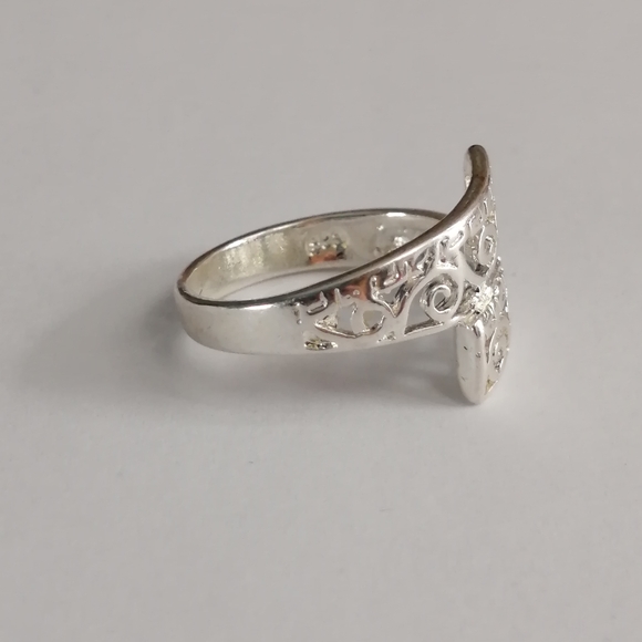 Y2K Sterling Silver Filigree Wrap Ring - Picture 9 of 10
